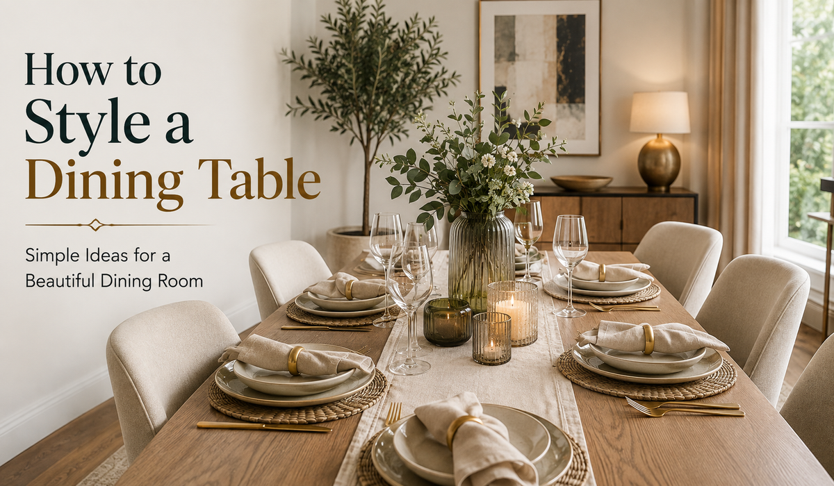 how to style a dining table