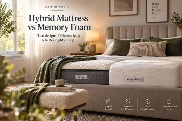 Hybrid Mattress vs Memory Foam