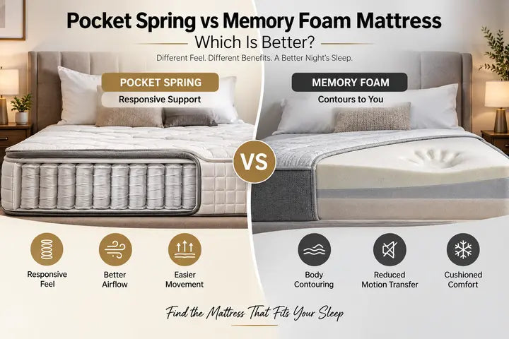 Pocket Spring vs Memory Foam Mattress