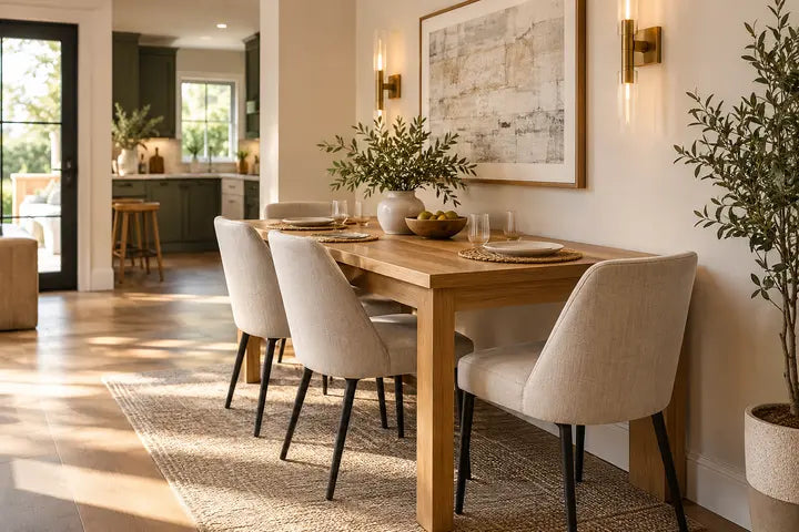 Put a Dining Table Against a Wall 