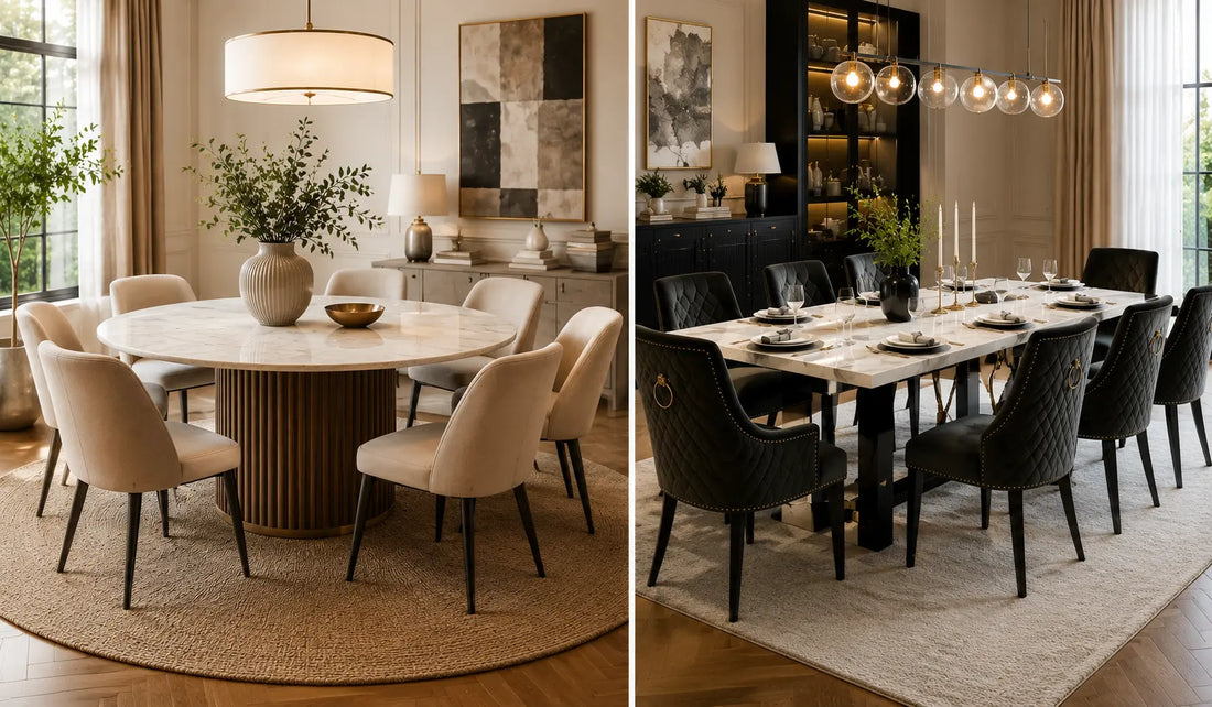 Round vs Rectangular Dining Tables
