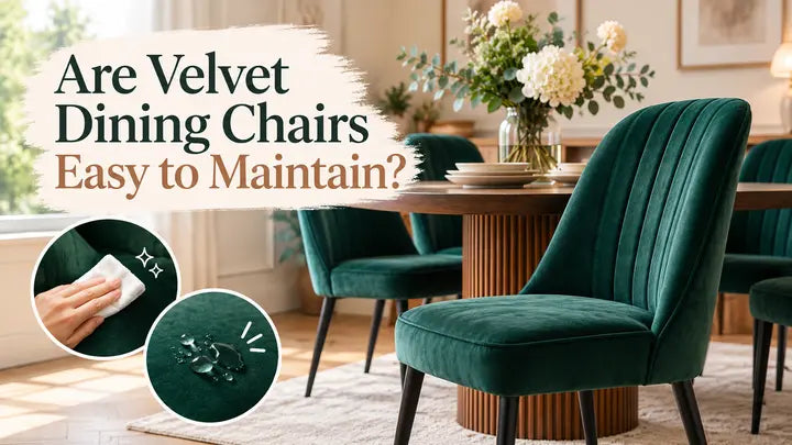 are velvet dining chairs easy to clean