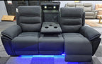 Milano Fabric Platinum 3+2  Electric Recliner Set -Mood Lights/USB Charging