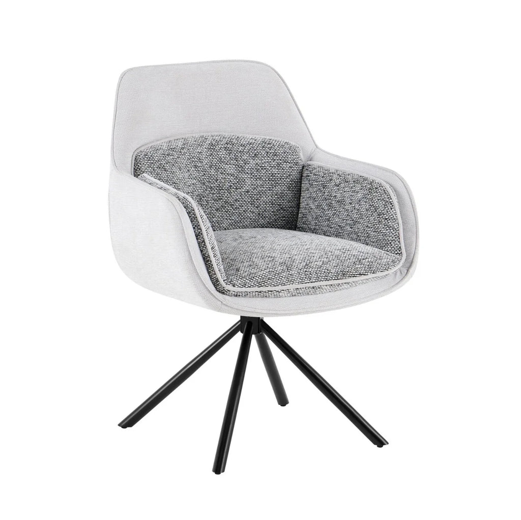 Florence Grey 360° Swivel Accent Chair| Minimum order 2 Chairs