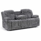 Unico Range Electric Power Grey Fabric Recliners 3, 2 Seater Armchair