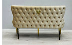 150cm Victoria cream and Gold bench