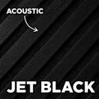 Premium Acoustic Wall Panels – Wooden Slatted Felt Back Panel 2400mm x 600mm x 17mm (1.44m²)