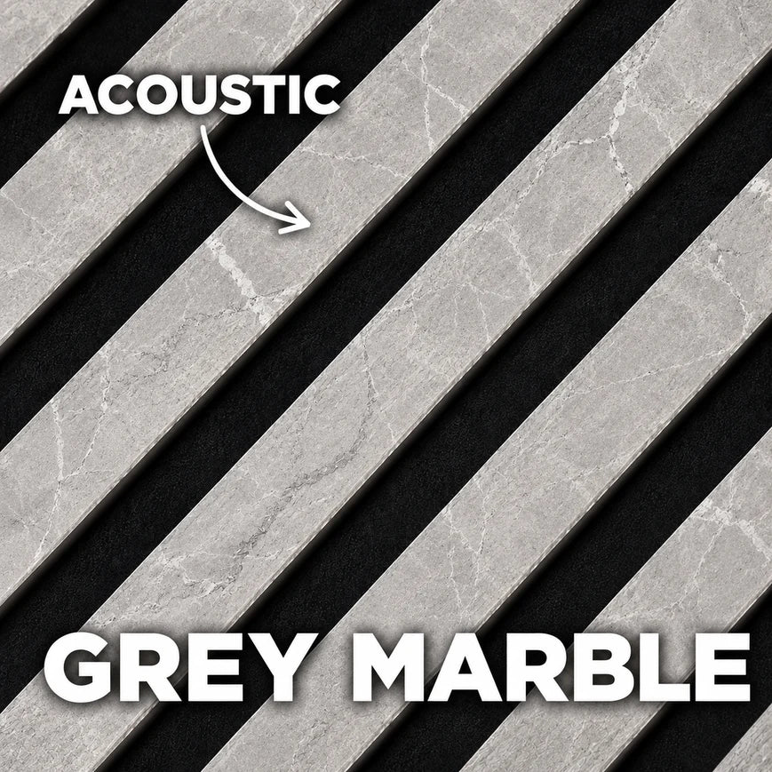 Premium Acoustic Wall Panels – Wooden Slatted Felt Back Panel 2400mm x 600mm x 17mm (1.44m²)