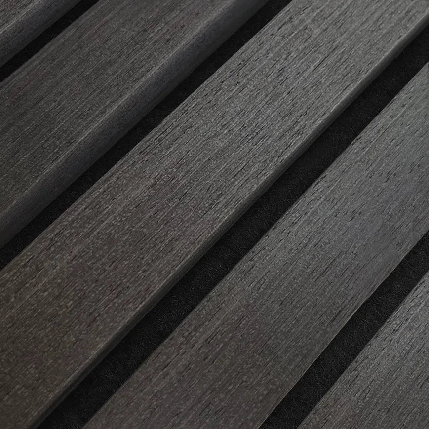 Acoustic Black oak charcoal Premium wooden wall Panel 2400mm x 600mm