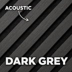 Premium Acoustic Wall Panels – Wooden Slatted Felt Back Panel 2400mm x 600mm x 17mm (1.44m²)