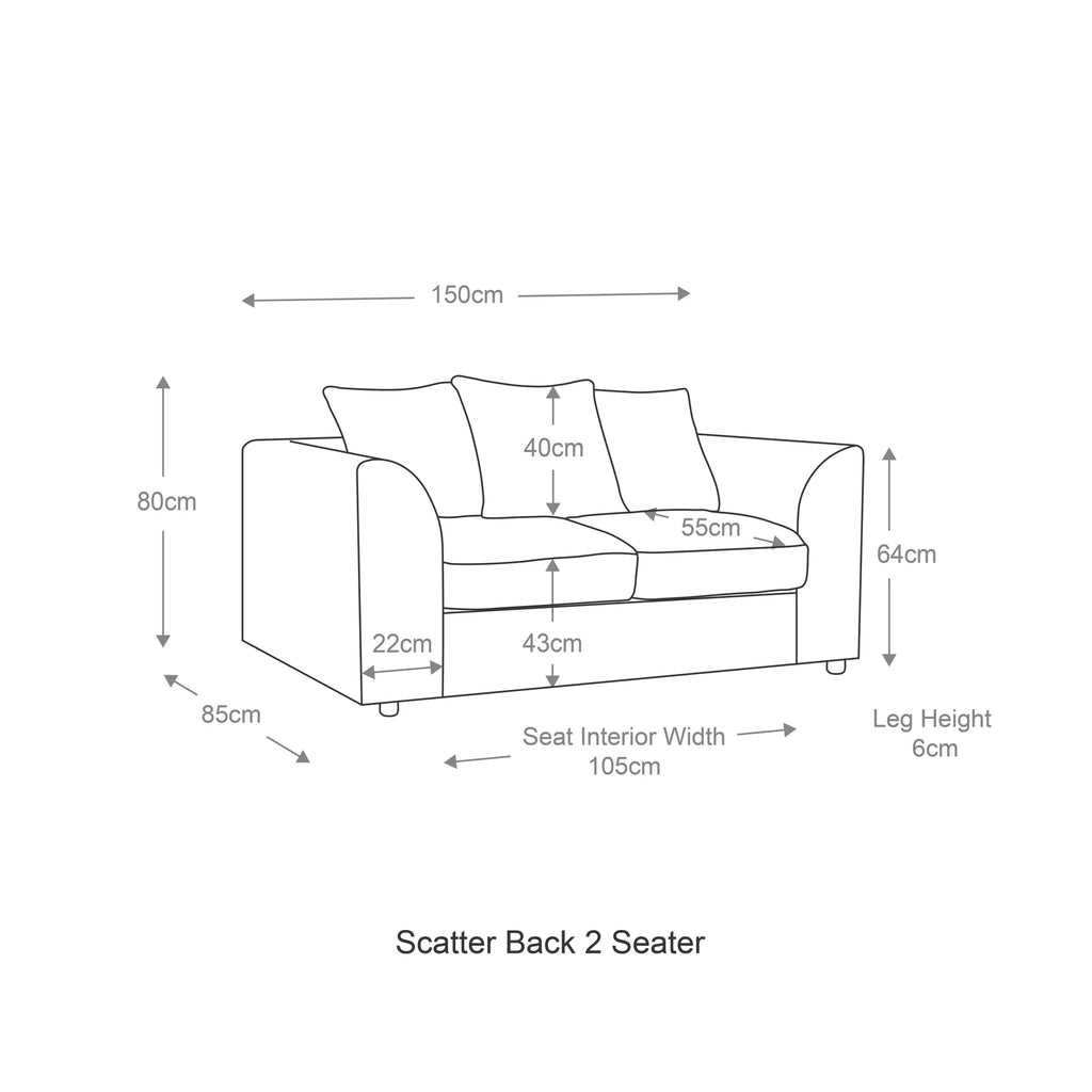 Byron Dundee Grey Fabric Sofa Suite