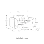 Byron Dundee Grey Fabric Sofa Suite