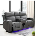 Rio 3 Seater Recliner Sofa - 2 Seater Recliner Sofa Electric Grey