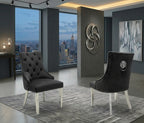 130cm Round Marble Dining Set With Roma Chairs Lion Knocker