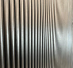 Metallic Silver Fluted Wall Panels – Premium WPC Decorative Panels for UK Homes