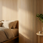 Flexii™ Flex Oak Slatted Wall Panel | Flexible Wood Slats 240cm x 60cm (Set of 2)