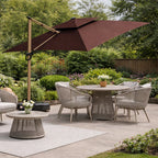 Camber 3m Cantilever Parasol with Solar LED Lights – Outdoor Garden Parasol UK