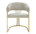 Pair Of 2 Roma Cream And Gold Dining Chair