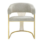Pair Of 2 Roma Cream And Gold Dining Chair