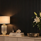 Acoustic Black oak charcoal Premium wooden wall Panel 2400mm x 600mm