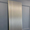 Metallic Silver Fluted Wall Panels – Premium WPC Decorative Panels for UK Homes