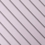 Wide White on White 3 sided Felt Acoustic Premium slatted wooden felt back wall Panels 2400mm x 600mm - x1 Panel