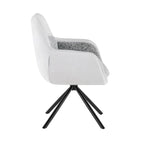 Florence Grey 360° Swivel Accent Chair| Minimum order 2 Chairs