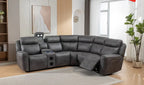 TECHTRONIC Technology Fabric Electric CORNER RECLINER SOFA Grey