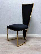 Rose Black And Gold Dining Chair| Minimum order 2 Chairs