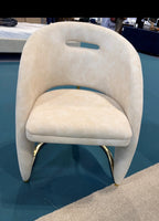 Rome Cream and Gold Dining Chairs