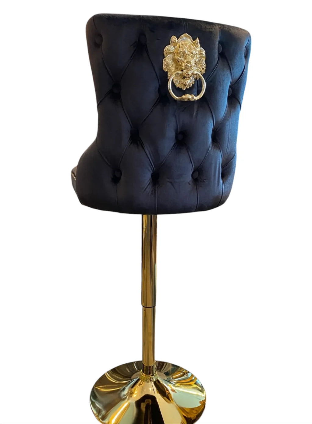 Victoria Bar Stool Cream And Gold Ring Knocker