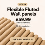 Fluted wooden Premium wall Panels 2400mm x 600mm
