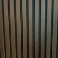 Dark Walnut Acoustic Premium slatted wooden wall Panels 2400mm x 600mm - X1 Panel