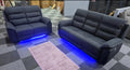 Milano Fabric Platinum 3+2  Electric Recliner Set -Mood Lights/USB Charging