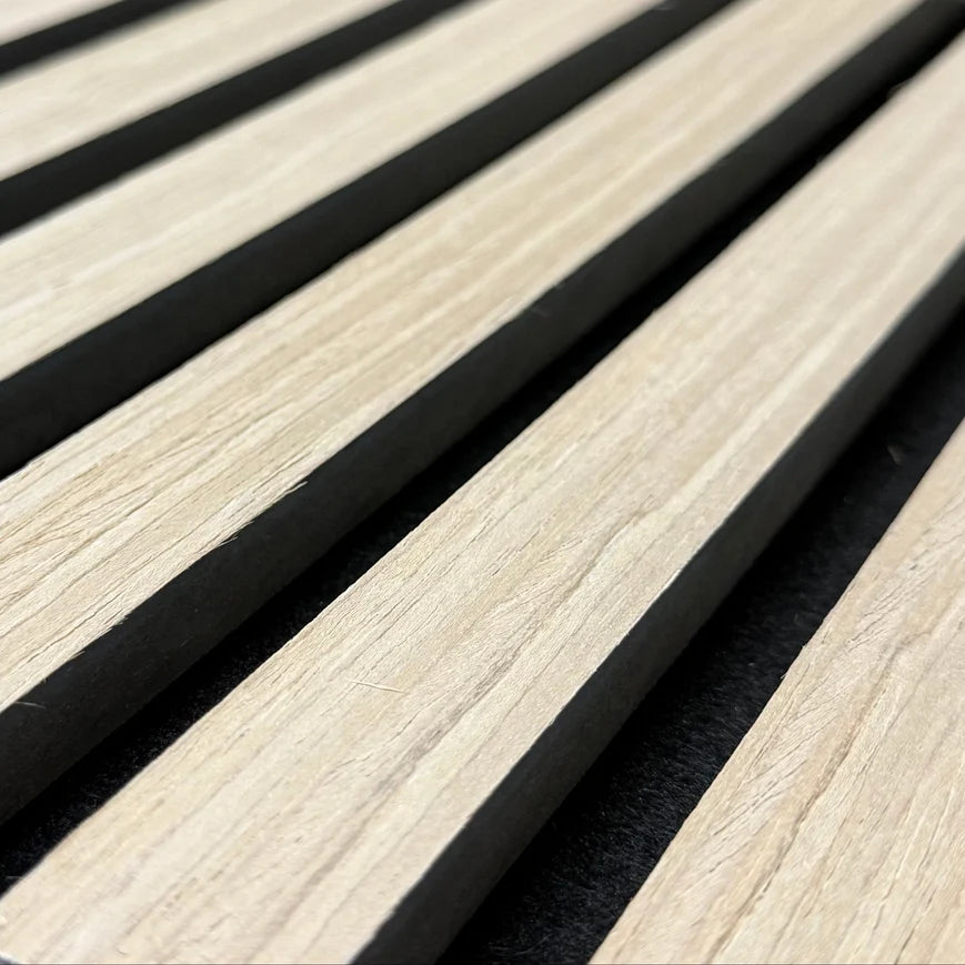 White Oak Acoustic Premium wooden wall Panel 2400mm x 600mm x 17mm