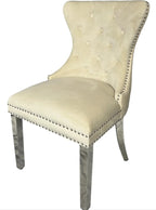 Pair Of 2 Mayfair Cream Dining Chairs