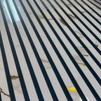 Acoustic White & Gold marble Premium wooden wall Panel 2400mm x 600mm