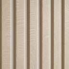 Acoustic Scandinavian Oak 3 Sided wooden wall Panel 2400mm x 600mm