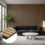 Acoustic Premium Plus wooden wall Panel 2400mm x 600mm 20mm (1.44m²) Per panel - Multiple Colours
