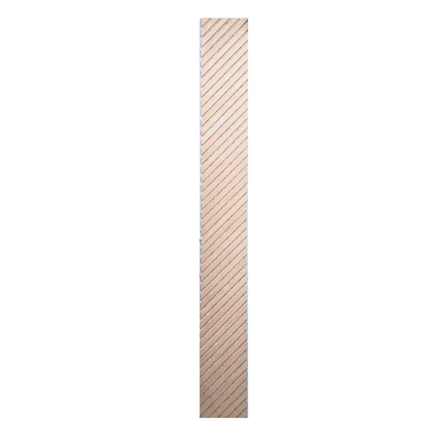 Chevron Natural Wood on Grey felt Acoustic Premier 3 Sided wooden wall Panel 2400mm x 600