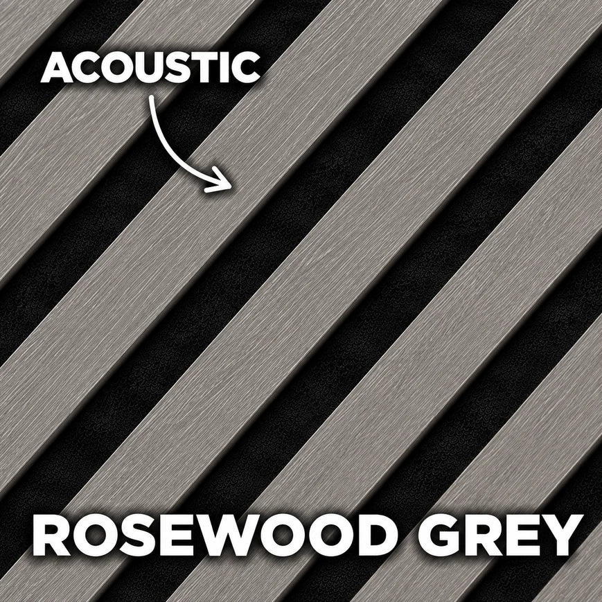 Premium Acoustic Wall Panels – Wooden Slatted Felt Back Panel 2400mm x 600mm x 17mm (1.44m²)