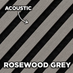 Premium Acoustic Wall Panels – Wooden Slatted Felt Back Panel 2400mm x 600mm x 17mm (1.44m²)