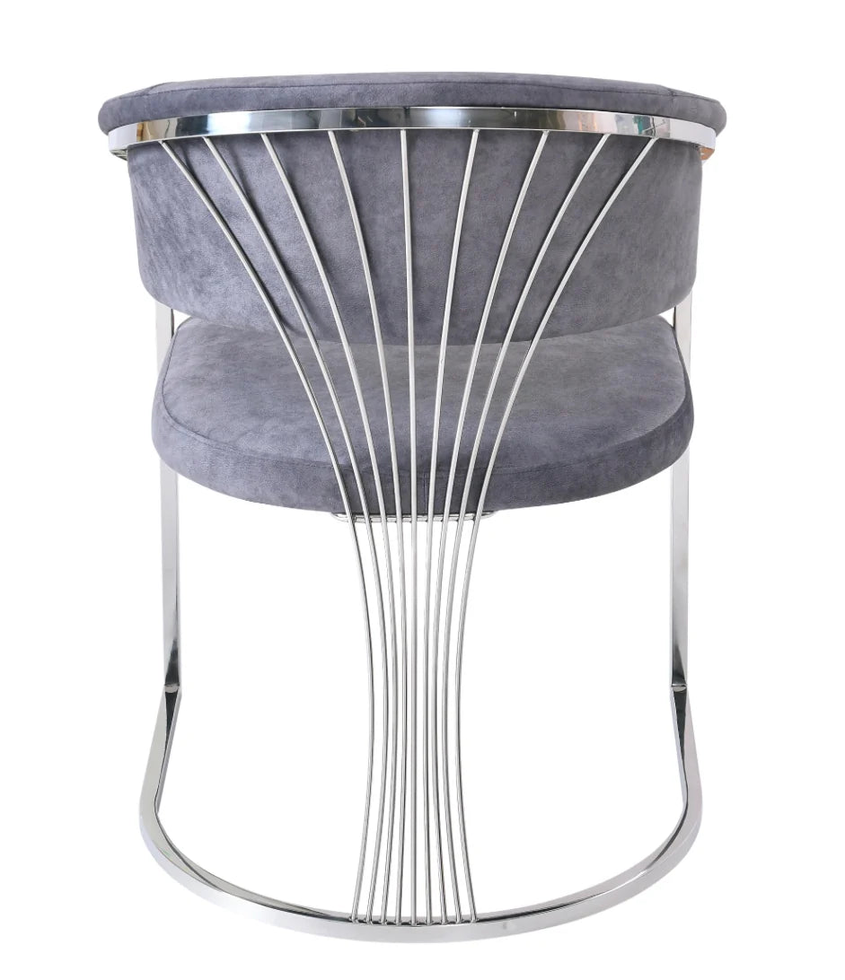 Pair Of 2 Porado Grey Dining Chair