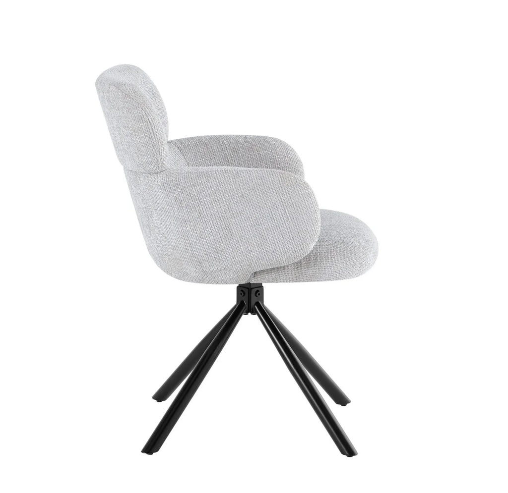 Tuscany Grey 360° Swivel Accent Chair| Minimum order 2 Chairs