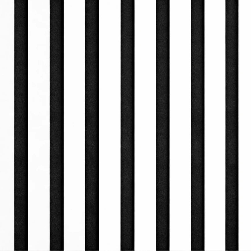 Acoustic White on Black Felt Premium wooden wall Panel 2400mm x 600mm