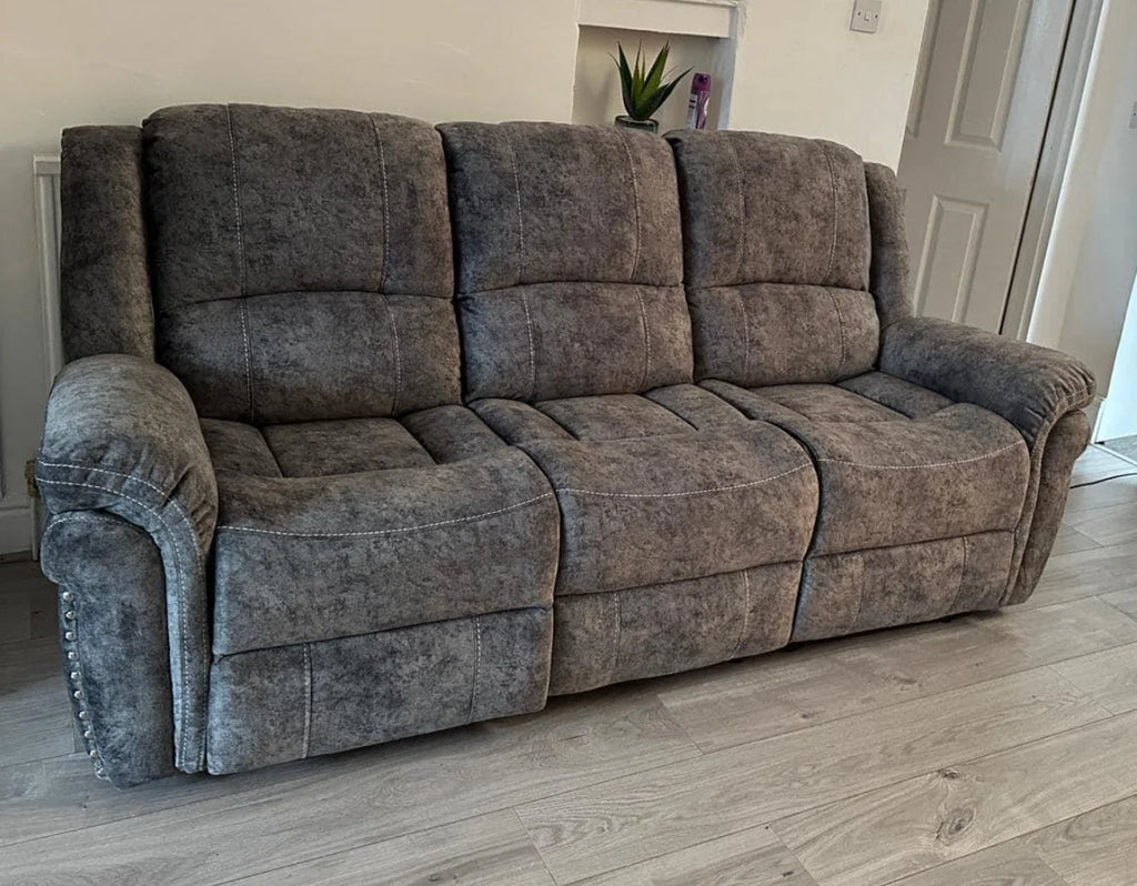 Galaxy 3+2 Fabric Electric Recliner Sofa Collection With USB Port