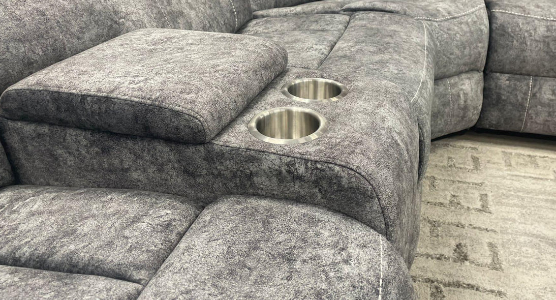 Galaxy 3+2 Fabric Electric Recliner Sofa Collection With USB Port