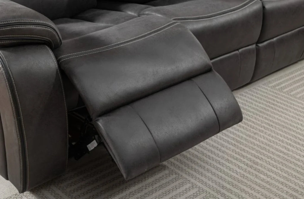 TECHNO Electric Recliner Sofa - 3 Seater ReclinerSofa - 2 Seater Recliner Sofa Grey