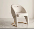 Rome Cream and Gold Dining Chairs