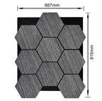 Light Oak Hexagon Wood Wall Panels – Modern Decorative Wall Cladding for UK Homes & Offices